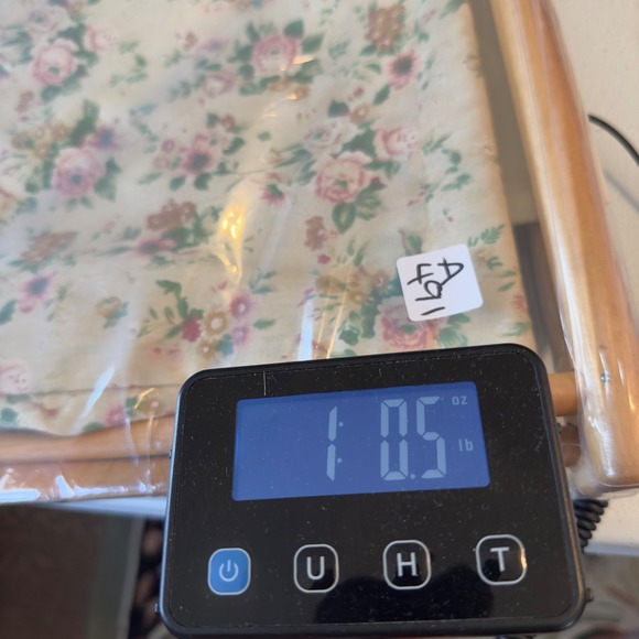 Vintage Folding Basket Knitting Yarn Caddy, Wood Frame With Fabric, Floral Azar - Picture 13 of 13